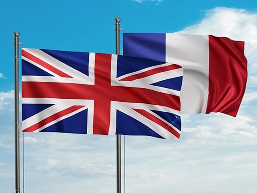 French and British Flags - removals from France to UK